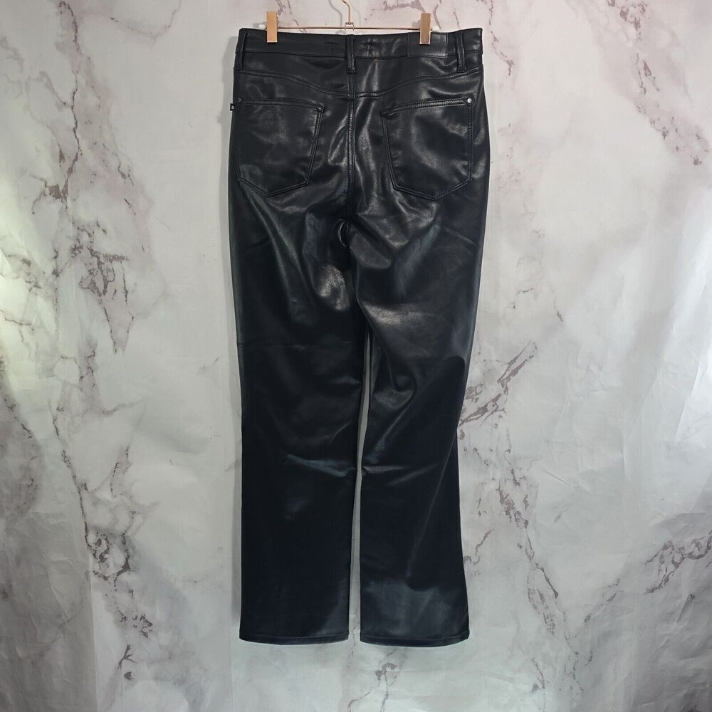 Judy Blue Pants Womens 30 11 Black Faux Vegan Leather High Rise Straight